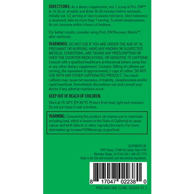 JYM Supplement Science- Pre Jym High Performance Pre-Workout - Grape Candy (26.5 oz. / 30 Servings)