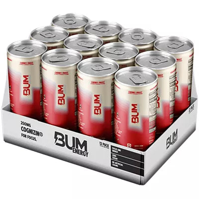 BUM Energy Drink - Cherry Frost (12 Drinks, 12 Fl. Oz. Each)