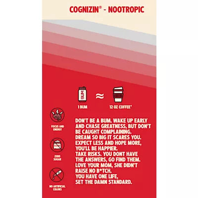 BUM Energy Drink - Cherry Frost (12 Drinks, 12 Fl. Oz. Each)