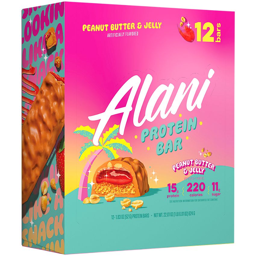 Alani Nu Protein Bar - Peanut Butter & Jelly (12 Bars)