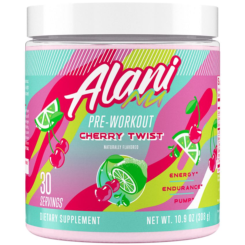 Alani Nu - Pre-Workout Supports Energy, Endurance and Pump- Cherry Twist (10.69 oz. / 30 Servings)