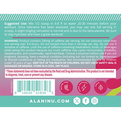 Alani Nu - Pre-Workout Supports Energy, Endurance and Pump- Cherry Twist (10.69 oz. / 30 Servings)