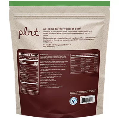 plnt Organic Plant Protein Powder – Limited Edition Lemon Cookie (2.51 Lbs. / 30 Servings)