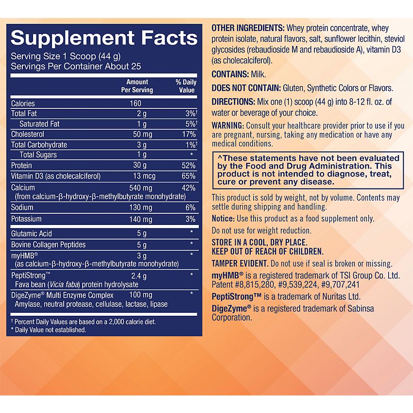 Whole Health RX GLP-1 Support Protein Powder - Vanilla (2.4 lbs./25 Servings)