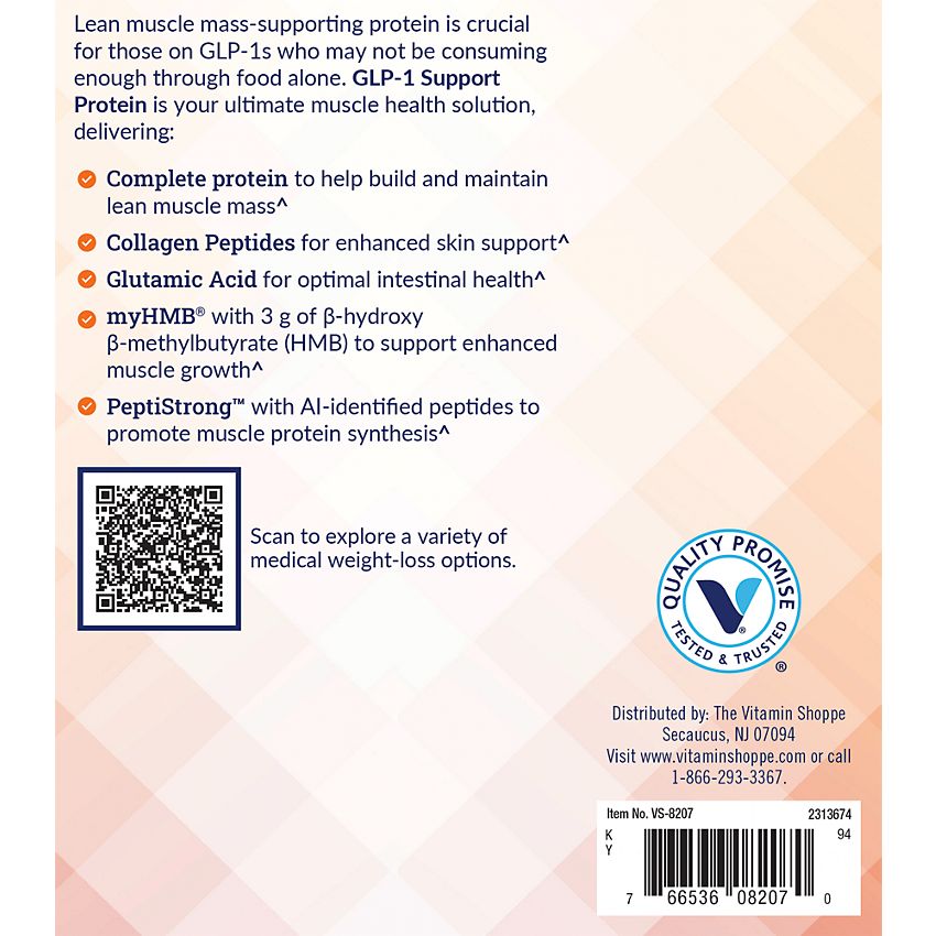 Whole Health RX GLP-1 Support Protein Powder - Vanilla (2.4 lbs./25 Servings)