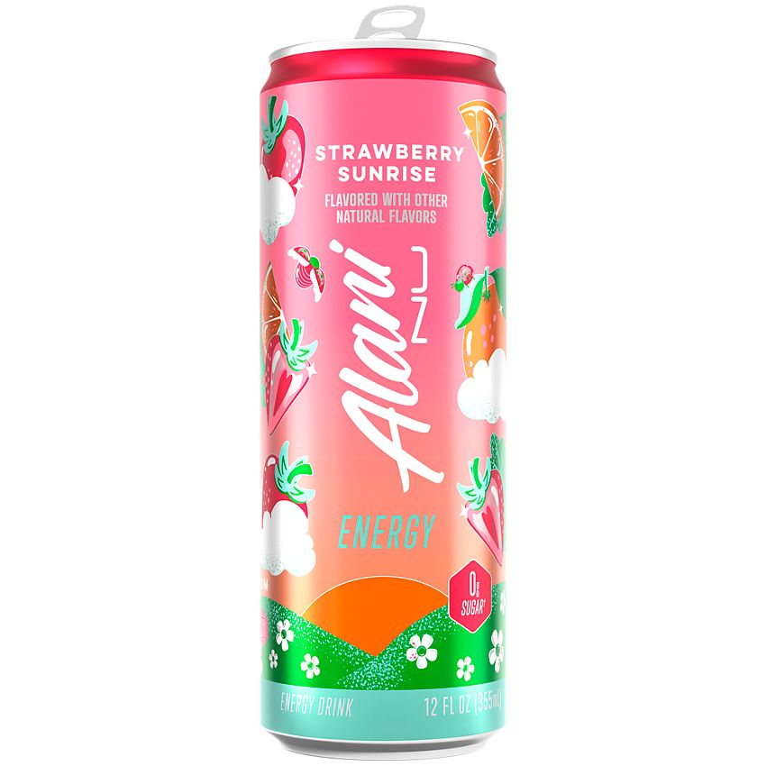Alani Nu Energy Drink - Strawberry Sunrise (12 Drinks, 12 Fl Oz. Each)