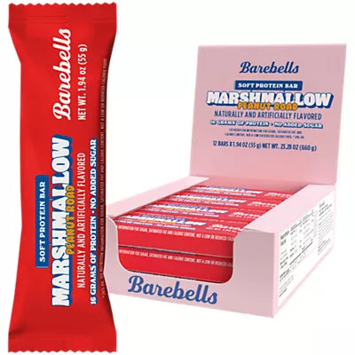 Barebells Soft Protein Bar - Marshmallow Peanut Road (12 Bars)