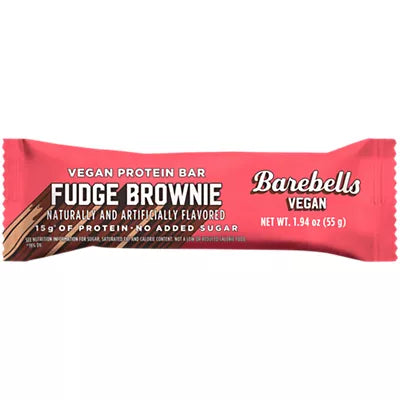 Barebells Vegan Protein Bar - Fudge Brownie (12 Bars)