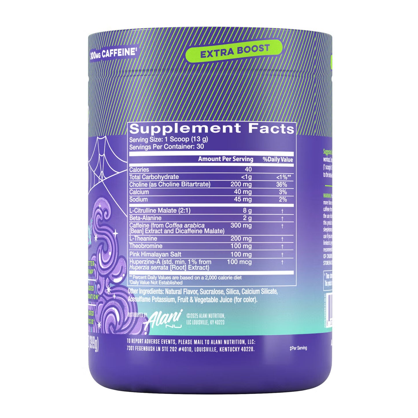 Alani Nu Pre-Workout with Extra Boost - Witch's Brew (14.1 Oz. / 30 Servings)