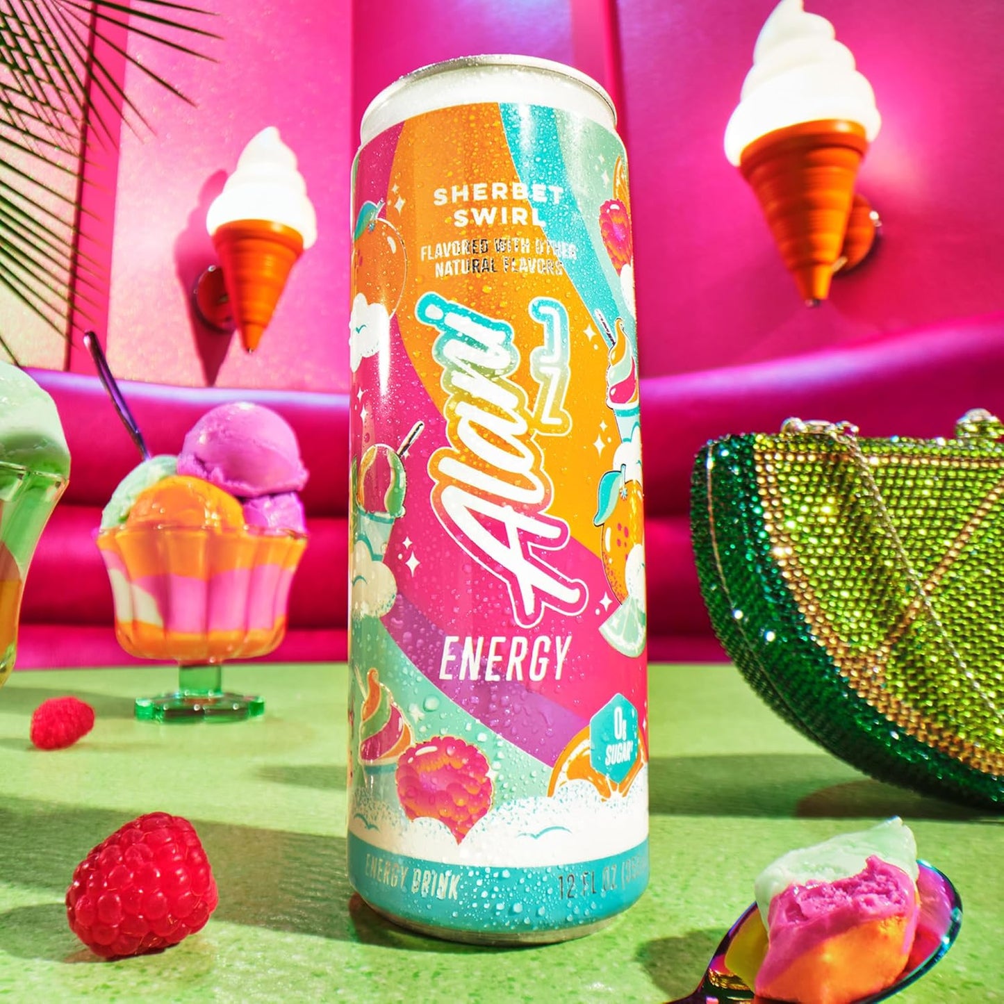 Alani Nu Energy Drink - Sherbet Swirl ( 24 Drinks, 12 Fl. Oz. Each)