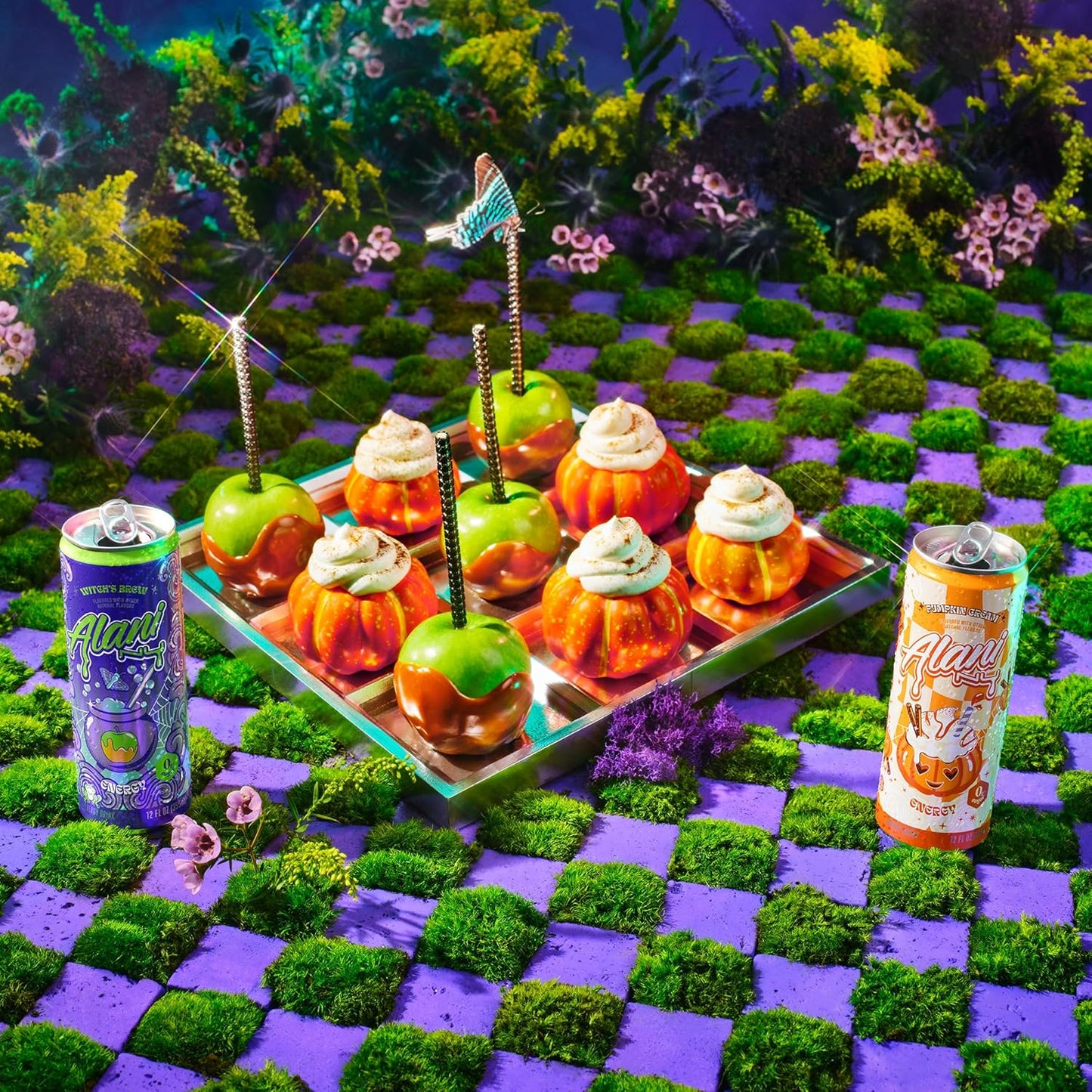 (12 Pack)Alani Nu VARIETY PACK - WITCH'S BREW & PUMPKIN CREAM Sugar Free, Low Calorie Energy Drinks, 200mg Caffeine, Antioxidants, Biotin B Vitamins, Zero Sugar, 15 Calories or Less, 12 Fl Oz Cans