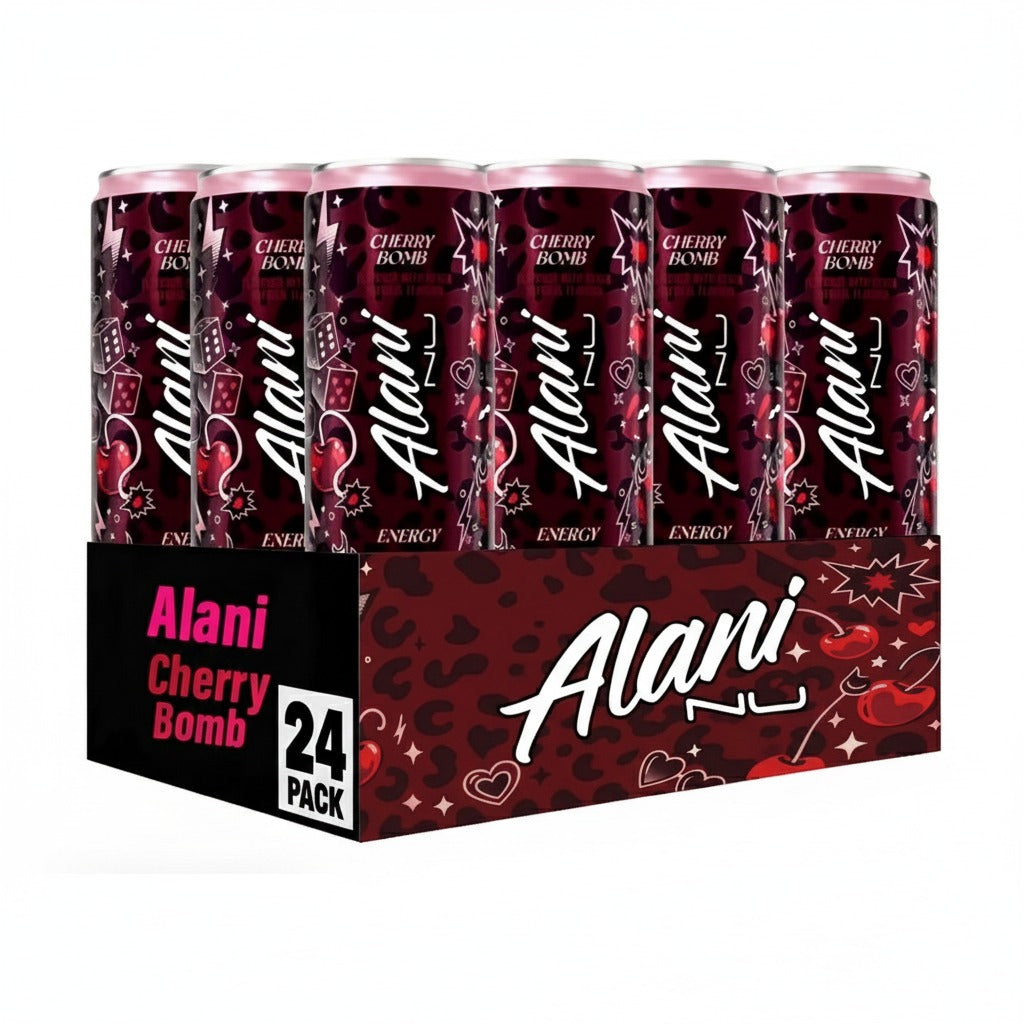 Alani Nu Energy Drink - Cherry Bomb 12 Drinks (12 Fl. Oz. Each)