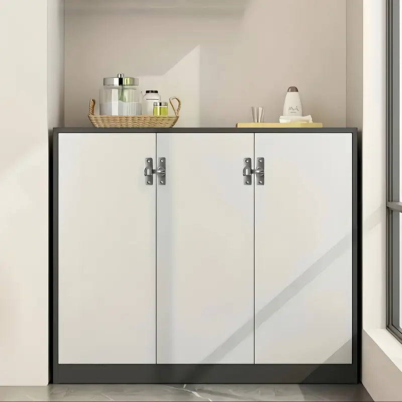 Heavy-Duty Anti-Theft Door Lock, 90°/180° Adjustable Sliding Pin Lock – Keyless Entry, Stainless Steel Construction, Silvery Finish with Screws – Reinforced Security Lock for Home, Office, Hotel & Garage Doors