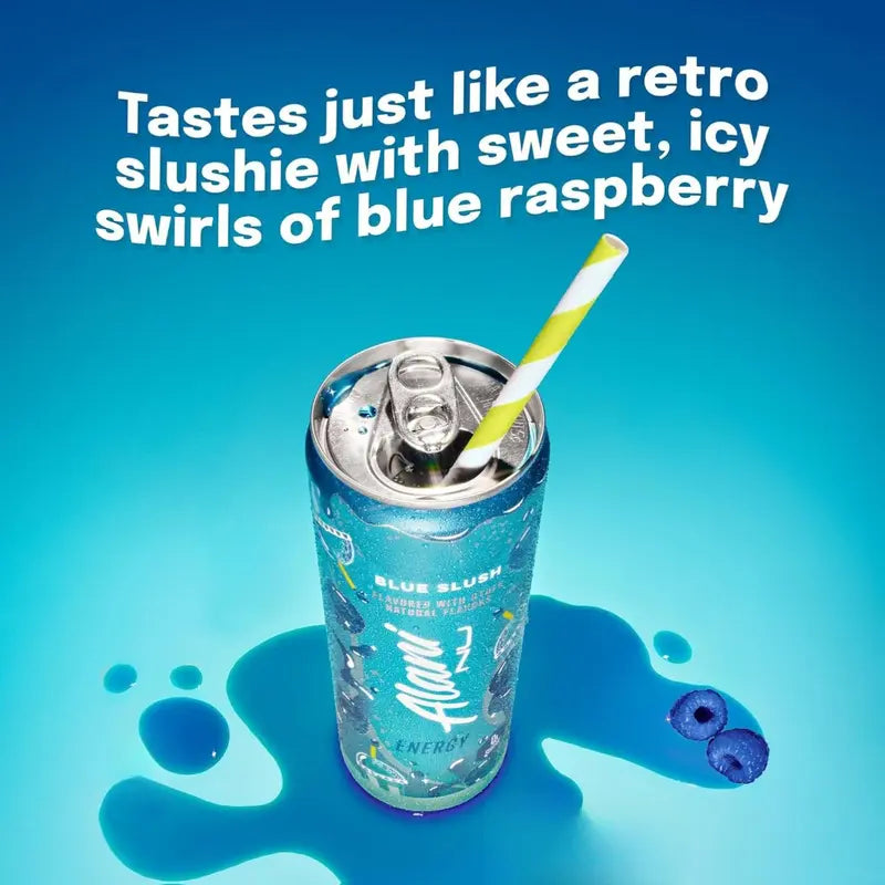 Alani Nu Energy Drink - Blue Slush by Whitney Simmons (24 Drinks, 12 Fl. Oz. Each)