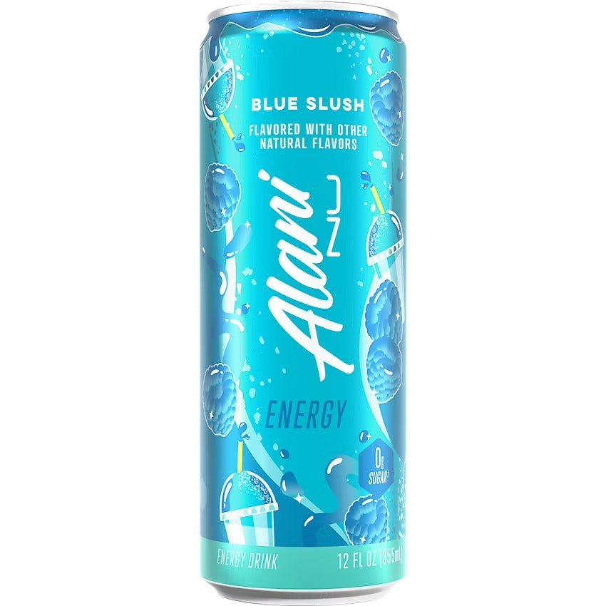 Alani Nu Energy Drink - Blue Slush by Whitney Simmons (24 Drinks, 12 Fl. Oz. Each)