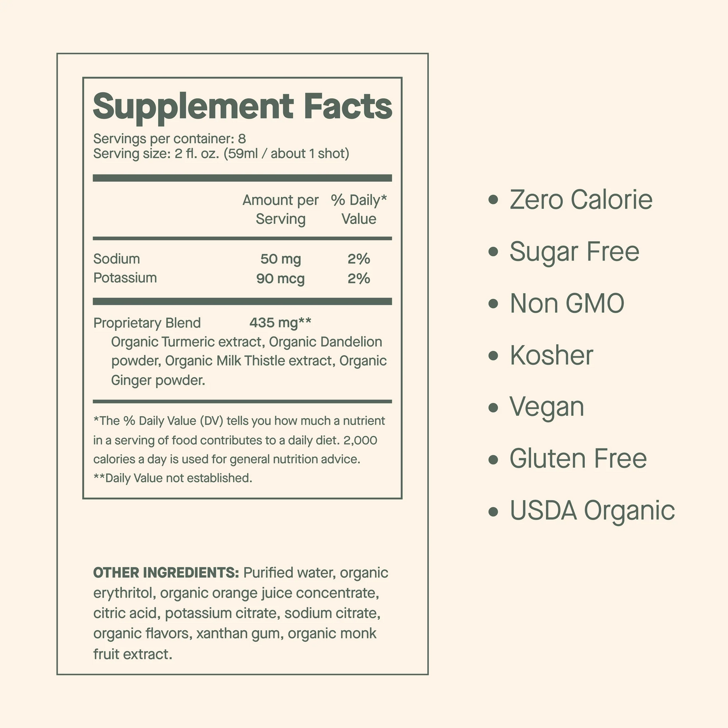 Dose- Dose for Your Liver Shot - Liver Health Support with Milk Thistle - Orange & Ginger (24 Shots, 2 Fl. Oz. Each)