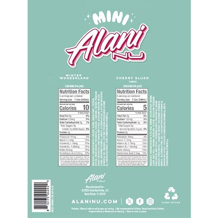 Alani Nu Mini Energy Drink - Merry Mix - Limited Edition (12 Drinks, 8.4 Fl. Oz. Each)