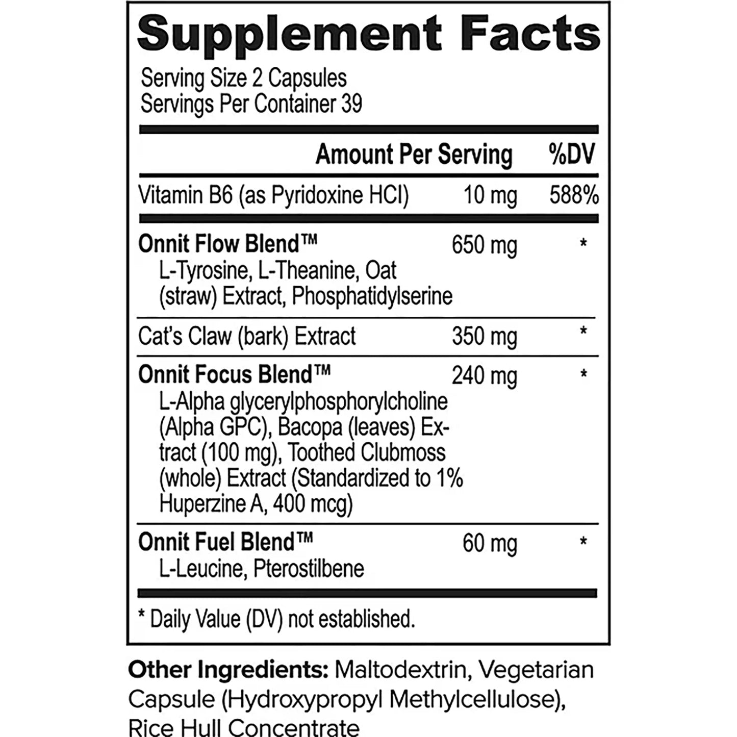 ONNIT Alpha Brain Nootropic Brain Supplement for Men & Women | Memory, Mental Clarity & Cognitive Improvement | Focus Capsules with L-Theanine, Vitamin B6 & Phosphatidylserine (78 Count)