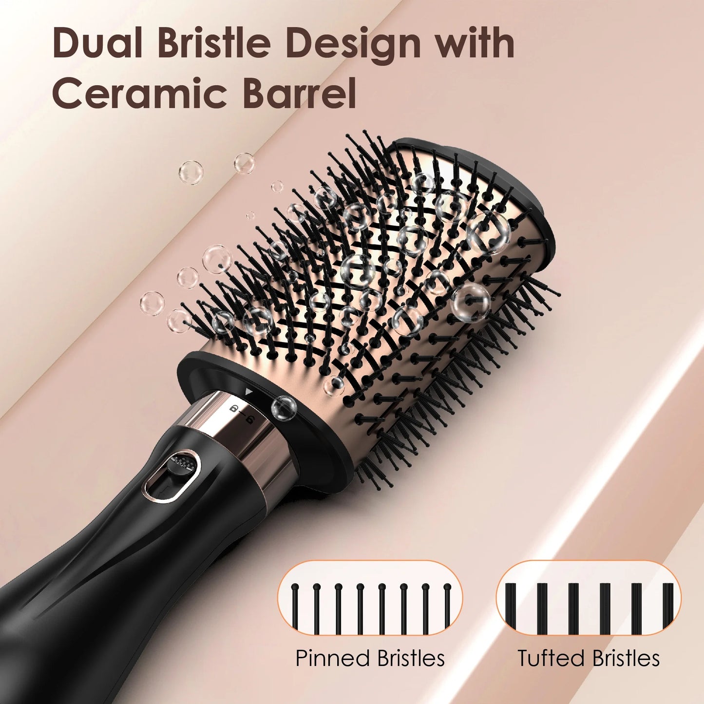 SKIMI Hair Dryer Brush, Hot Air Brush, Blow Dryer Brush Tool Set Straightener/Dryer/Curling Plastic