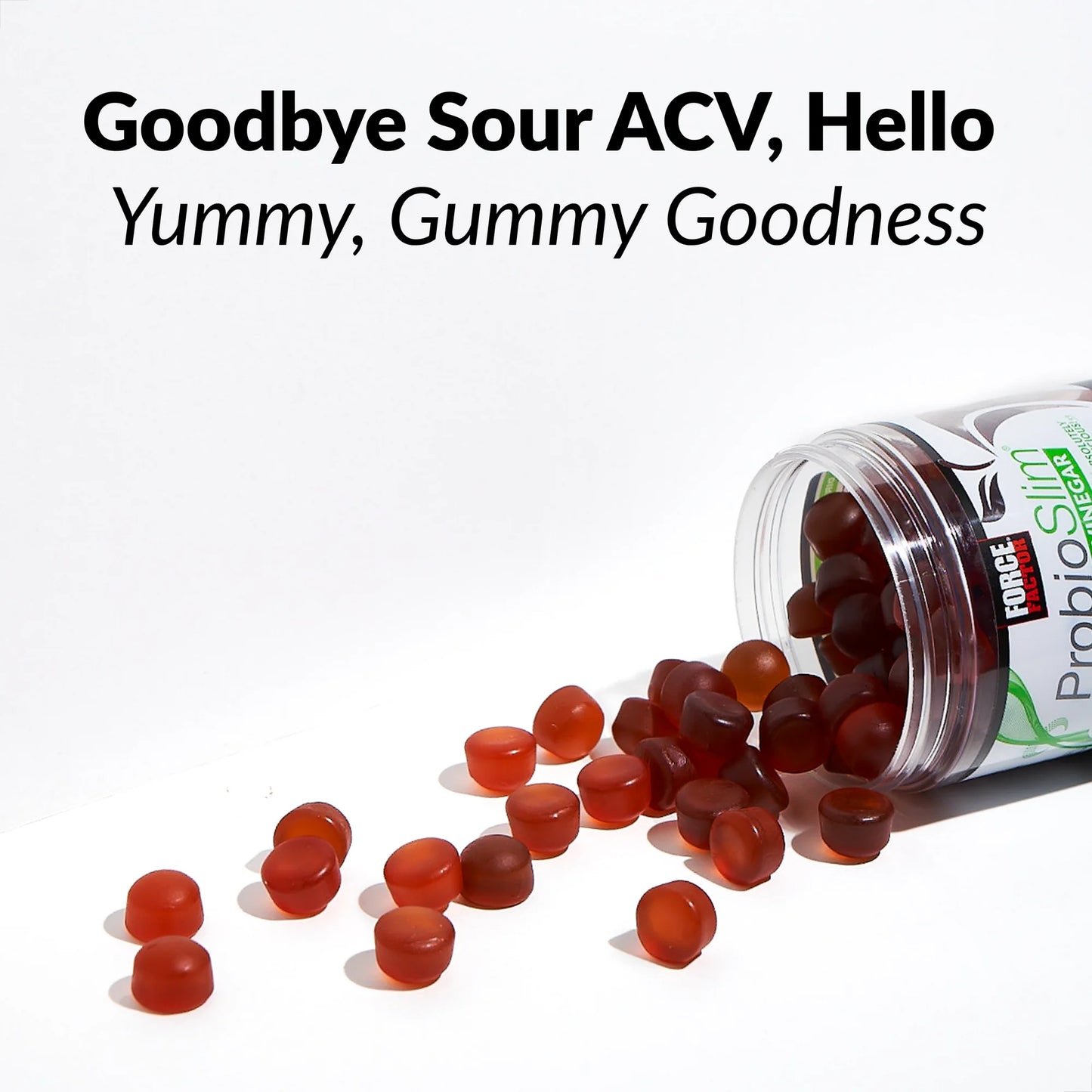 Force Factor ProbioSlim Apple Cider Vinegar Gummies Supplement, 60 Gummies