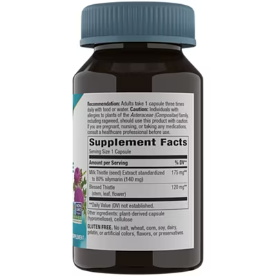 Natures Way Milk Thistle Extract - Supports Liver Function - 80% Silymarin (60 Vegan Capsules)