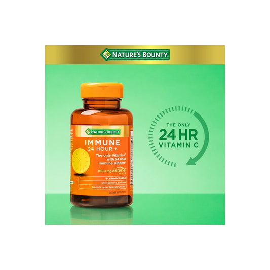 Nature's Bounty Immune 24 Hour Vitamin C, D3 & Zinc for Immune Support, 1000 mg Softgels ( 50 Count )