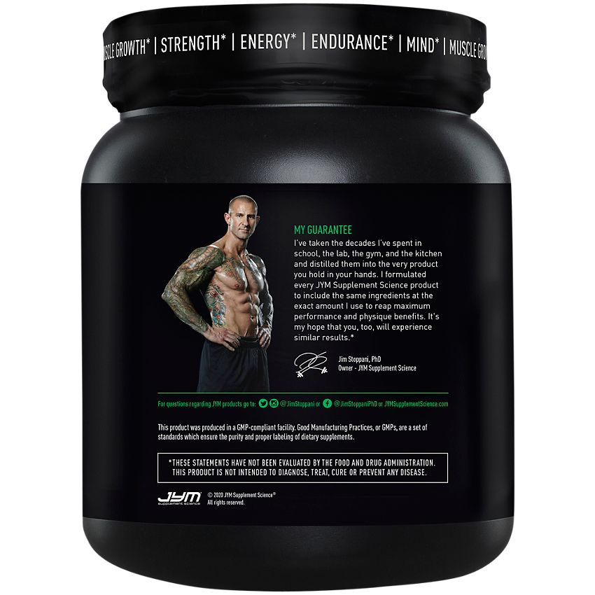 JYM Supplement Science- Pre Jym-High Performance Pre-Workout - Strawberry Kiwi (27.5 oz. / 30 Servings)