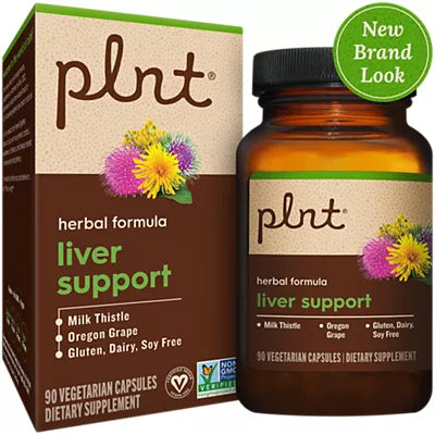 plnt- Liver Support – Herbal Formula with Milk Thistle & Oregon Grape (90 Vegetarian Capsules)