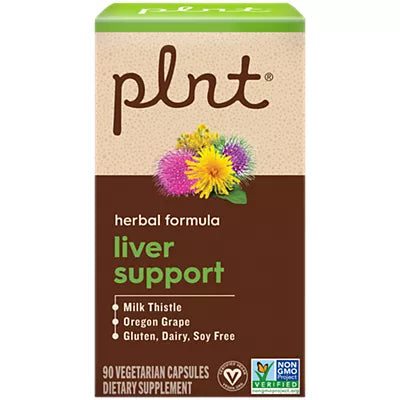 plnt- Liver Support – Herbal Formula with Milk Thistle & Oregon Grape (90 Vegetarian Capsules)