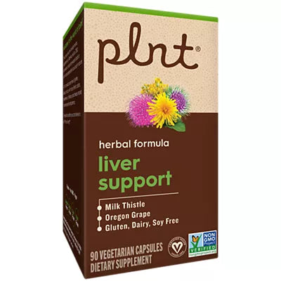 plnt- Liver Support – Herbal Formula with Milk Thistle & Oregon Grape (90 Vegetarian Capsules)