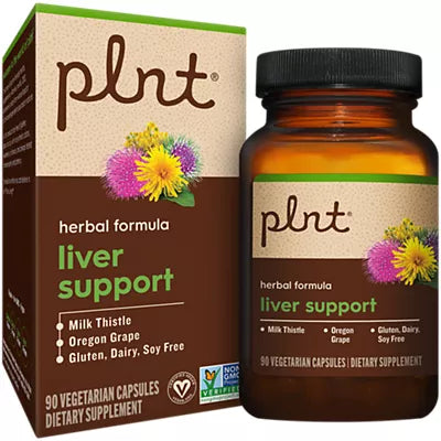 plnt- Liver Support – Herbal Formula with Milk Thistle & Oregon Grape (90 Vegetarian Capsules)