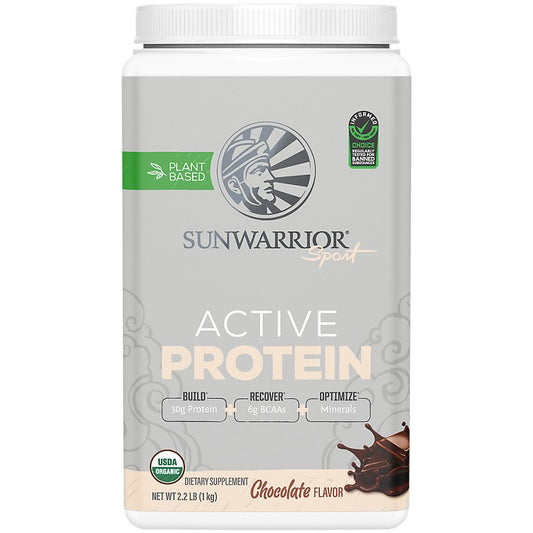 SunWarrior- Plant-Based Active Protein - Chocolate (2.2 Lbs. / 20 Servings)