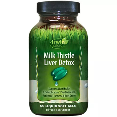 Irwin Naturals Milk Thistle Liver Detox with Dandelion, Artichoke & Beet Green (60 Softgels)