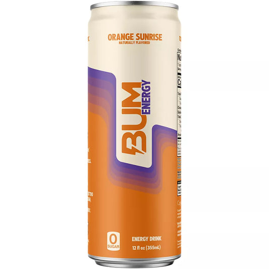 BUM Energy Drink - Orange Sunrise (12 Drinks, 12 Fl. Oz. Each)