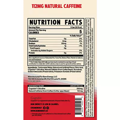 BUM Energy Drink - Cherry Frost (12 Drinks, 12 Fl. Oz. Each)