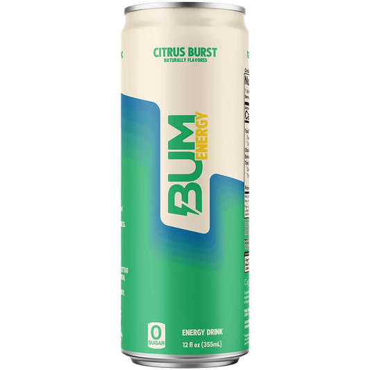 BUM Energy Drink - Citrus Burst (12 Drinks, 12 Fl. Oz. Each)