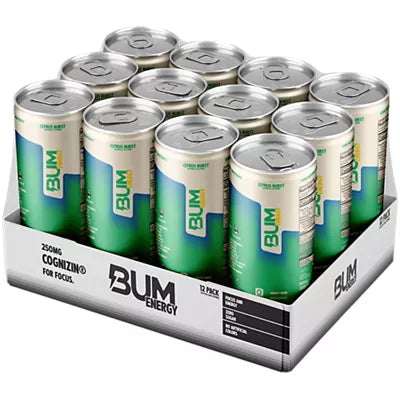 BUM Energy Drink - Citrus Burst (12 Drinks, 12 Fl. Oz. Each)