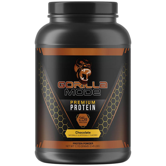 Gorilla Mind- Gorilla Mode Premium Protein Powder - Chocolate (2.45 lbs./30 Servings)