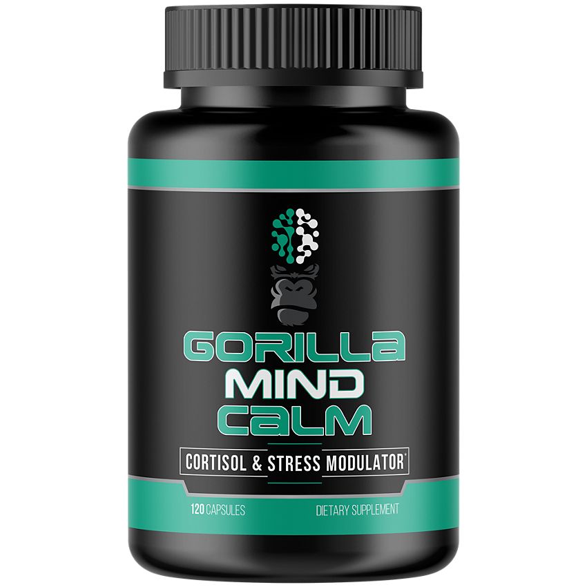 Gorilla Mind - Calm Cortisol & Stress Modulator with KSM-66 Ashwagandha (120 Capsules)