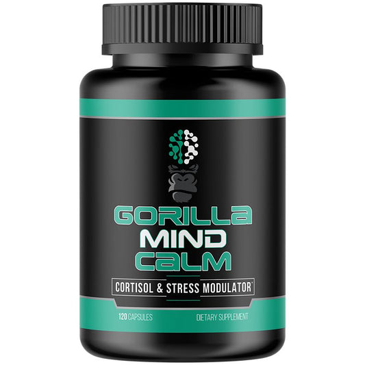 Gorilla Mind - Calm Cortisol & Stress Modulator with KSM-66 Ashwagandha (120 Capsules)