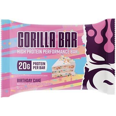 Gorilla Mind - High Protein Performance Bar - Birthday Cake (12 Bars)