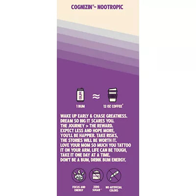 BUM Energy Drink - Grape (12 Drinks, 12 Fl. Oz. Each)