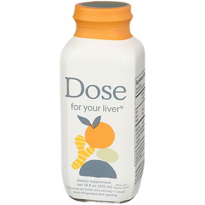 DOSE for Your Liver Cleanse Detox & Repair, Organic Milk Thistle Supplement with Turmeric, Dandelion, Ginger, and Orange, Promotes Optimal Liver Function,16oz Bottle 1 Pack ( 1 Weeks Supply )