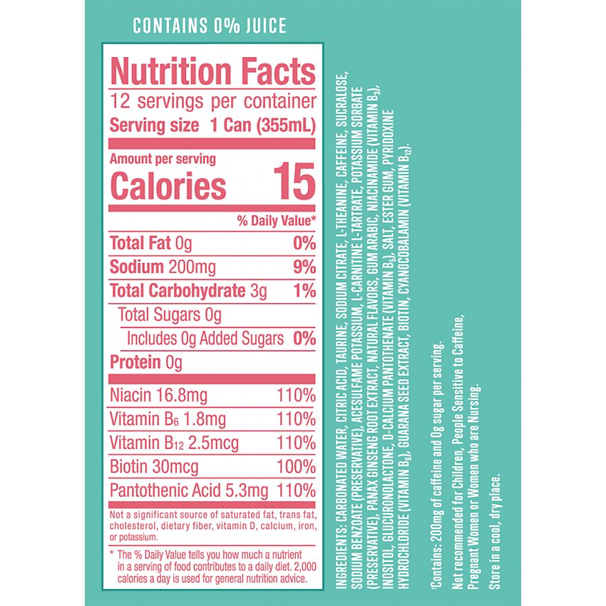 Alani Nu Energy Drink - Strawberry Sunrise (12 Drinks, 12 Fl Oz. Each)