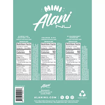 Alani Nu Mini Energy Drink - Paradise Variety Pack - Limited Edition (12 Drinks, 8.4 Fl. Oz. Each)