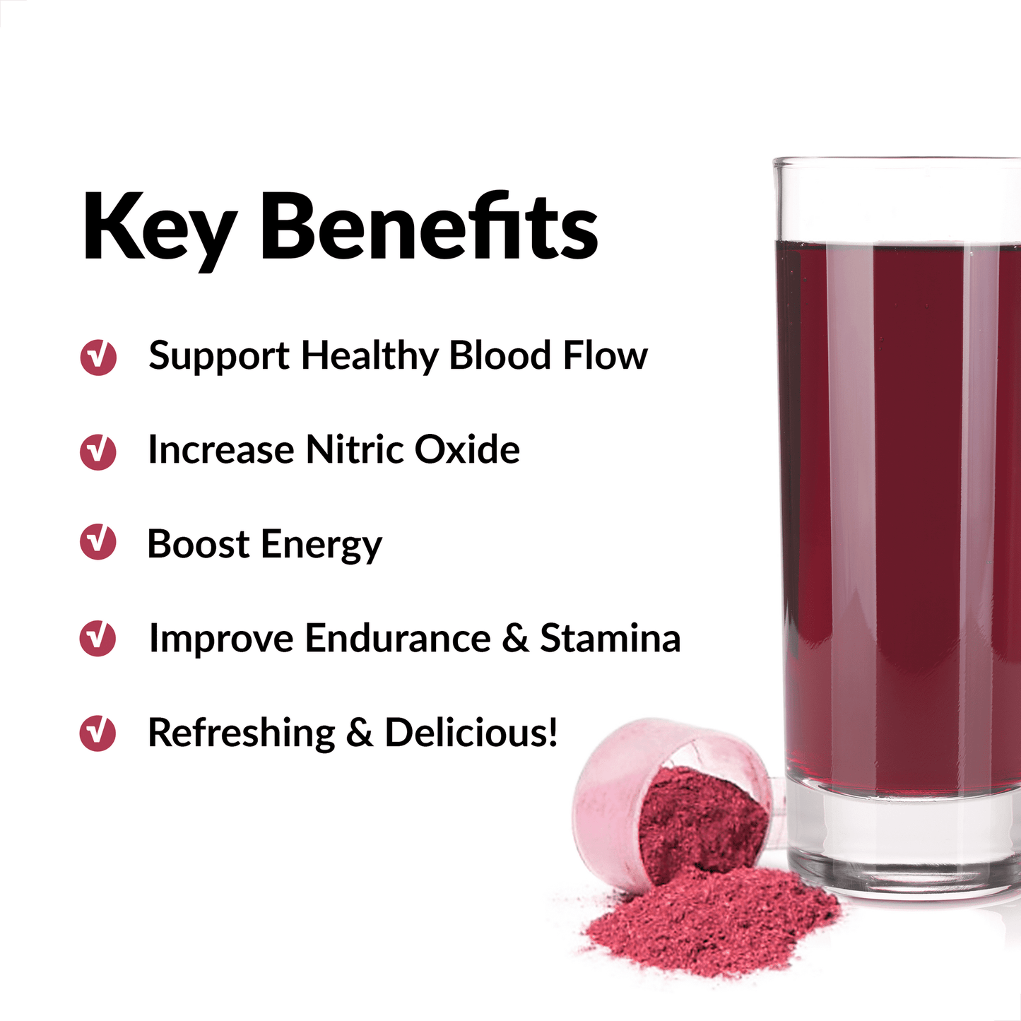 Force Factor-Total Beets, Beetroot Powder Juice Mix Supplement, 30 Servings