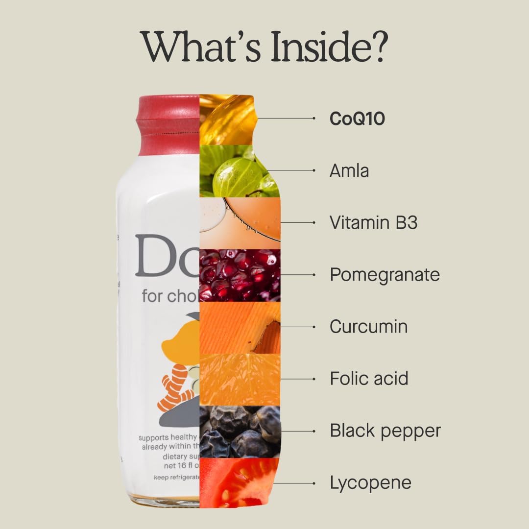 Dose for Cholesterol Supplements Maintain Healthy Cholesterol Levels and Supports Cardiovascular Health Gluten-Free Vegan Zero Sugar, 16oz Bottle, 6 Pack (6 Week Supply)