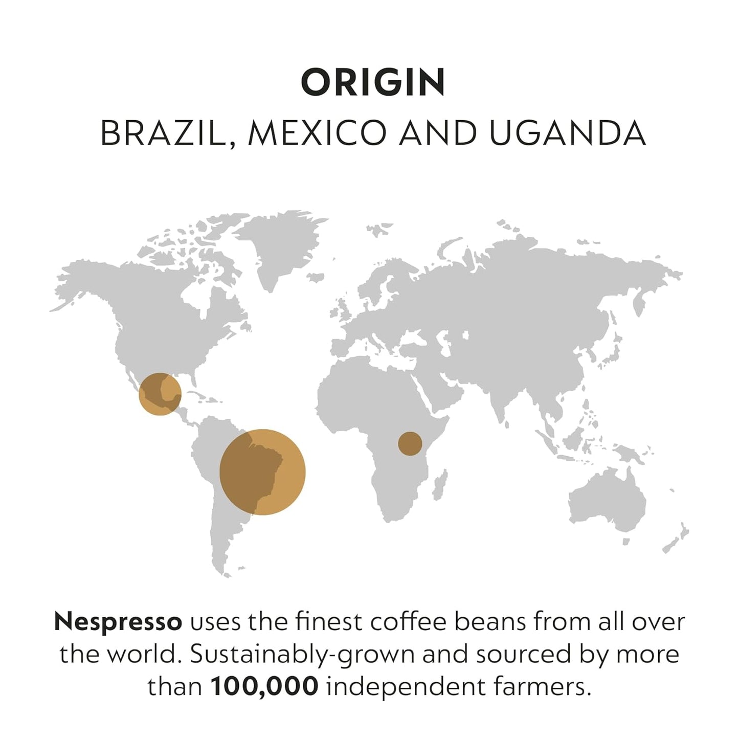 Nespresso Capsules Vertuo, Double Espresso Dolce, 30-Count Espresso Pods, Brews 2.7 oz.