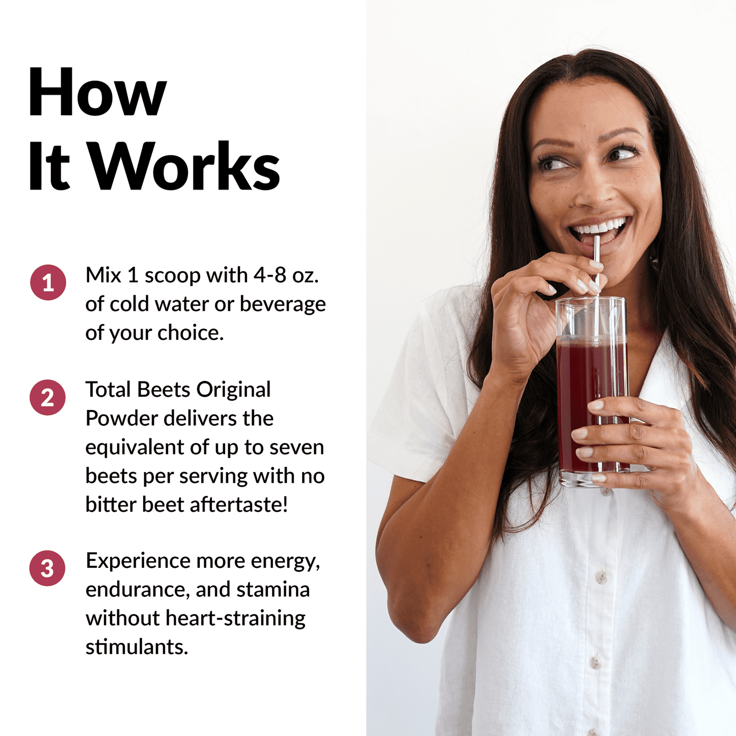 Force Factor-Total Beets, Beetroot Powder Juice Mix Supplement, 30 Servings