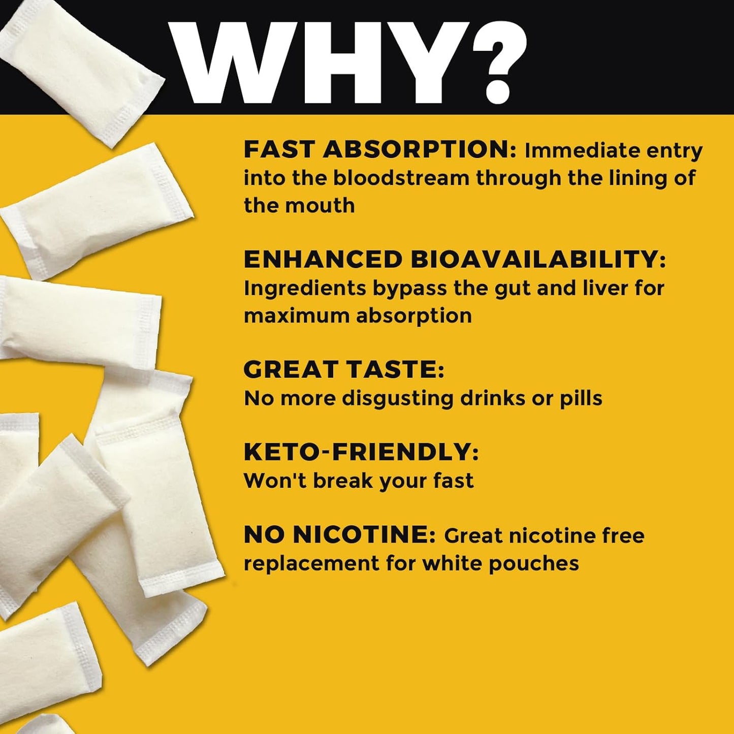 Fully Loaded Alpha Fuel Nootropic Pouches (Coffee Fuel) - Nootropic Energy Pouches with Caffeine, Alpha GPC, Tyrosine, Taurine, Guarana and More